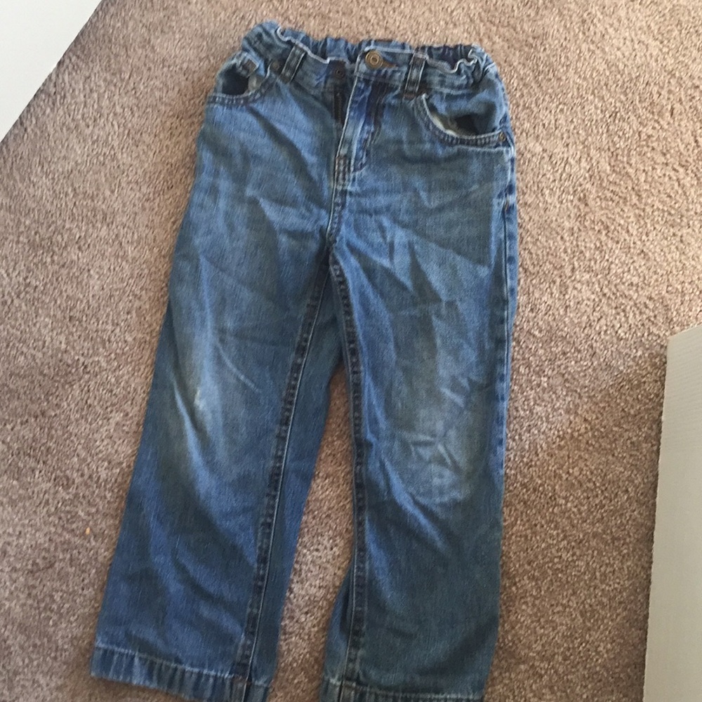 TODDLER BOYS SIZE 5T ELASTIC WAIST JEANS HEALTHEX